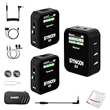 SYNCO G2 A2 ワイヤレスマイクシステム 無線マイク スマートフォンとDSLRカメラに対応 2台送信機・１台受信機 2.4GHzワイ
