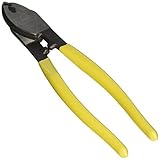 DealMux黄色のプラスチックコーティングされたハンドルのメタルケーブルワイヤカッタープライヤー、8