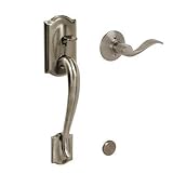 Schlage FE285CAM620ACCLH Antique Pewter Camelot Lower Handleset for Electronic Keypad with Accent In