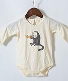 PUCHIPURINTO プチプリント ベビー ロンパース アライグマ 長袖 90,-