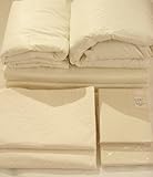 ベビー布団７点セット【洗える羽毛＆吸水敷布団＆脱脂綿ケット・シーツ＆オーガニックコットンカバー】