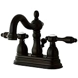 Kingston Brass KB1605TAL Kingston Brass Tudor 4 in. Center Lavatory Faucet With Retail Pop-Up