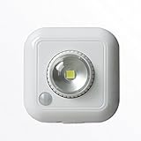 Wireless PIR Motion Sensor Ceiling Light Battery Powered Mini Automatic Porch LED Night Light [並行輸入品