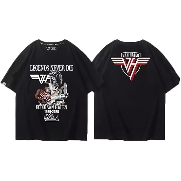 VAN HALEN バンドTシャツ　黒　ヴァンヘイレン　ロックTシャツ ロックTシャツ バンドTシャツ 長袖 メンズ VAN HALEN ヴァン