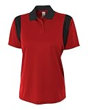 Ladies Athletic Coaches Polos 2つカラー3つボタンクール快適フィット( 9色で6レディースサイズ) S