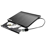 超薄型USB 3.0 外付けDVD CDプレーヤー 光学ドライブ Dell Inspiron 15 7000シリーズ 7559 i7559 7570 7567 i7567 15.6インチ ゲーミングノートパソコン、8X DVD+-RW DL CD-RW バーナー ボックス入り