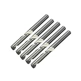 Sndy 5ピース 3.175 mm シングルフルートエンドミルカッター超硬 CNC ルータビット