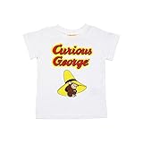 【本体綿100％】2017年 夏物 おさるのジョージ 帽子かくれんぼ 半袖Ｔシャツ Curious George ホワイト◇90cm