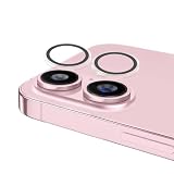 Apapeyaカメラ保護 iPhone 16/16 Plus用 カメラレンズ保護カバー 耐衝撃 アクリルエッジ素材 高硬度レンズ保護フィルム 2024秋発売 アイフォン16/16プラス 用レンズカバー キズ防止 露出オーバー防止 クリア 単一レンズ保護