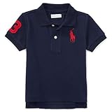 Polo Ralph Lauren(ポロラルフローレン)　ビッグ ポニー ポロシャツ 半袖（青色・紺色） (24M（2歳）, 紺) [並行輸入品]