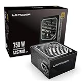 LC-Power PC 750W 電源、スーパーサイレントモジュラーシリーズ80+ゴールド、フルモジュラーPSU 750ワット、アクティブPFC ATX、120mmファンLC6750M(750W)