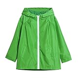 Karchi　ウインド ジャンパー 無地 ジッパー フード付き 長袖 キッズ 男の子 女の子　アウター 秋服 マウンテンパーカー ジュニア 子供 ジャケット コート 3色展開 男女兼用 90 100 