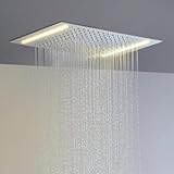 LightInTheBoxステンレススチール304 110 V〜220 V交互現在バスルーム降雨シャワーヘッド省エネLEDランプ