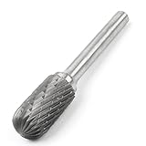 uxcell ロータリーヤスリ　シルバートーン　グレー　タングステンカーバイド　12mm x 23mm