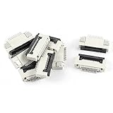 uxcell　フラットケーブルコネクタ　FFC FPCリボンソケットコネクタ　クラムシェル型　ボトムポート　10個　12ピン　0.5mmのピッチ