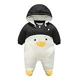 人気　ペンギン　かわいい　ベビー服　女の子　赤ちゃん服　幼児　子供服　男の子 フード付き　長袖　4サイズ　キッズ服　ロンパース カバーオール　満月/出産祝い/プレゼント59CM－66CM－73CM－8
