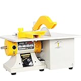 バフモーター 多機能小型卓上丸鋸盤 TM-2G 防塵フード バフモーターセット バフベンチグラインダー ポリッシャー  精密研磨カービング・研磨に最適 (110V)　