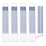 uxcell 24本 大工用鉛筆替芯 シャーペン型替芯 2.8 mm 石墨替芯 建築用 すみつけシャープペン替芯 大工 職人 木工用 深穴 マーキングペン ブルー
