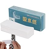 100枚サックスクリーニングペーパー - 汗吸収紙、ベタつき防止管楽器クリーニングペーパーサックスパッド、ポータブルボタン乾燥吸収性木管パッチ吸水性ウィンドパッチ