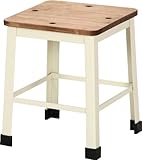 不二貿易 ロースツール アイボリー 86778