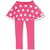 ベビードール チュール付スカッツ ウルトラストレッチパンツ レギンス付スカート 子供服 120 12ピンク/星柄:ロング丈