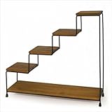 『欠品中　次回入荷未定』azi-azi 4ステアーシェルフ ブラウン AZ-1096