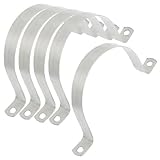 2.5パイプ径についてDealMux 5個シルバートーンステンレス鋼クランプホルダ