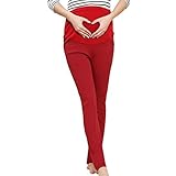 Hibote マタニティ スウェット パンツ ストレッチ ジャージ ボトムス 妊婦 ウェア ワイン/XXL