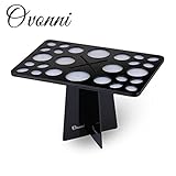 Ovonni Makeup Brush Tree Brush Dryer Holder Organizer Hanger Folding Collapsible Air Drying Tower (B