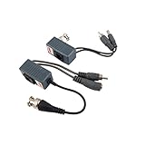 uxcell　CCTV BNC同軸 Cat5 UTP 受動　オーディオビデオ電源バラン　トランシーバコード　2個