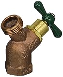 ARROWHEAD BRASS & PLUMBING 363LF 3/4 Female Iron Pipe x 3/4 Hose Connection, No Kink Hose Bibb Integ