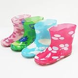 KeyStone キーストーン チャオキッズ レインシューズ 長靴 15cm ドット(ピンク)