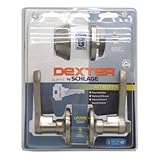 Schlage JC60V LAS 619 Security Set Single Cylinder Deadbolt and J54 Keyed Entry Lasalle Lever, Satin