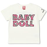 ベビードール パイン総柄ワッペンTシャツ 子供服 100cm ホワイト