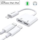 【最新版】iPhone イヤホン 充電 変換 アダプタ 変換ケーブル リモコン使用 通話可能 急速充電 音楽再生 ライトニング ジャック 2