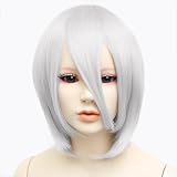 airily(エアリー)カスタムショート ホワイトシルバー |コスプレ ウィッグ ショート 耐熱 フリーサイズ 加工 男装