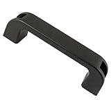 SODIAL(R) ドアキャビネットブラックプラスチック長方形プルハンドル5.2"