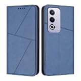 OPPO A5 5G ケース 手帳型 に適合する 財布型 高級レザー オッポa5 5g スマホケース カードポケット付き Kitzomi 携帯カバー カード収納 耐衝撃 360度保護 マグネット式 スタンド機能[青色]