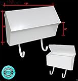 skemidex ---新しい15 " x9 " x6 "壁マウントホワイトメールボックス# chimb101。メールボックスis made of 8 and 20ゲージスチールConstructio