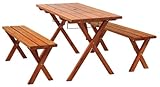タカショー BBQ ピクニックテーブルセット ナチュラル