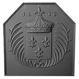 ブラック鋳鉄クラウンFireback – 24.5 X 23.75インチ