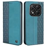 CASAFUNY 用の Xiaomi Redmi Note 14 Pro 5G ケース 手帳型 おしゃれ 向けの Xiaomi Poco X7 5G ケース手帳型 耐衝撃 本革 PUレザー TPUソフト レドミノート14pro5g カバー シンプル カードポケット付き 用の Redmi Note 14 Pro 5G スマホケース スタンド機能付き カード収納 マグネット開閉[グリーン]