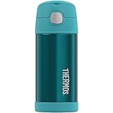 子ども用水筒 サーモス ステンレス水筒 ストロー 350ml ティール [並行輸入品]