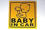【Cat fight】自動車用 夜間 反射 baby in car ベビー イン カ― 赤ちゃんが乗ってます マグネット ステッカー (A)
