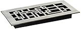 Decor Grates 4-inch by 10-inch抽象床登録 AB410-NKL 1