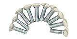 Gardner Bender 14-wpi壁プレートネジ、10 / PK、アイボリー