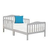 Big Oshi現代デザイン幼児用&子供用ベッド – 頑丈な木製フレームfor Extra安全 – モダンスラットのデザインはGreat for Boys and Girls – Low to Gro