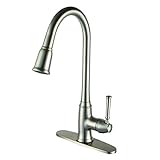 Yosemite Home Decor YPH56U80-BN Single Handle Kitchen Faucet, Brushed Nickel Finish [並行輸入品]