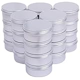 Chocople アルミ缶 アルミケース クリームケース 化粧品 小分け シルバー (100ml（24個）)