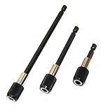 六角軸 延長 ビット 延長バー 工具 1/4 インチ 6.35mm ３本 組 セット （60mm 100mm 150mm）